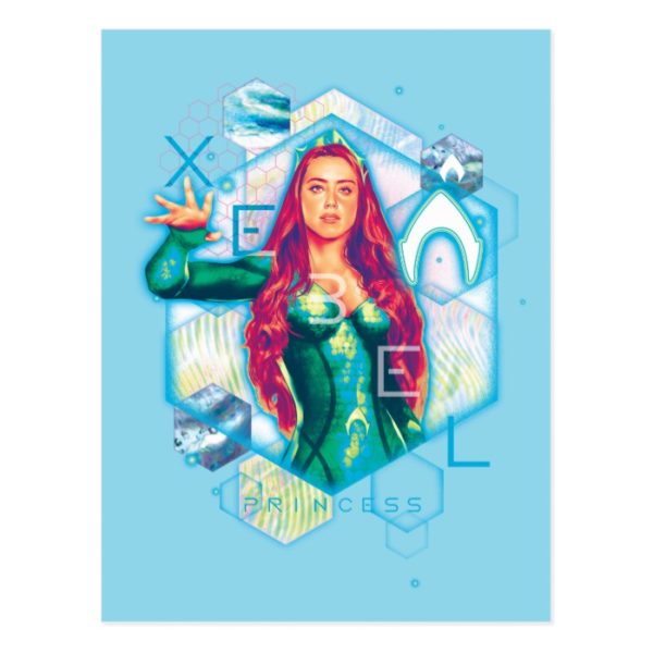 Aquaman | Xebel Princess Mera Hexagonal Graphic Postcard