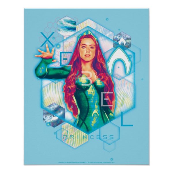 Aquaman | Xebel Princess Mera Hexagonal Graphic Poster