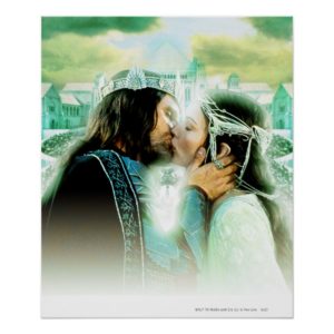 Aragorn and ARWEN™ Kiss Poster