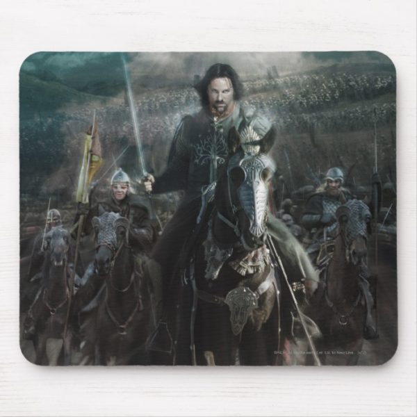 Aragorn Leading on Horse Mouse Pad