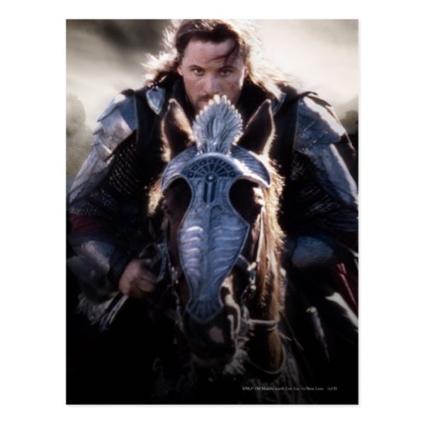 Aragorn Riding Horse Postcard