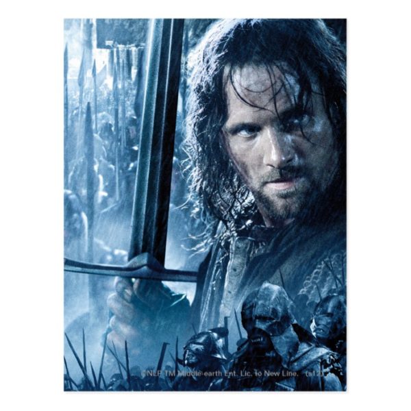 Aragorn Versus Orcs Postcard