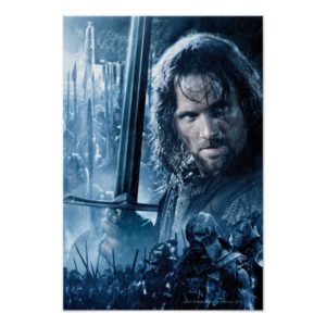 Aragorn Versus Orcs Poster