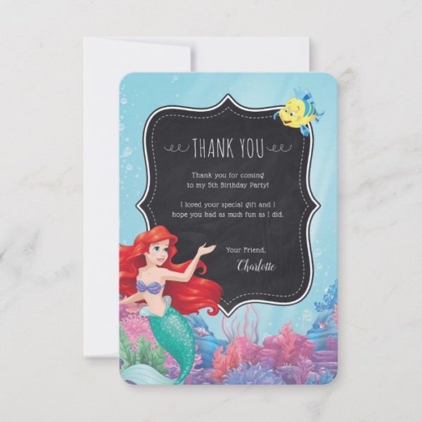 Ariel | The Little Mermaid - Chalkboard Thank You