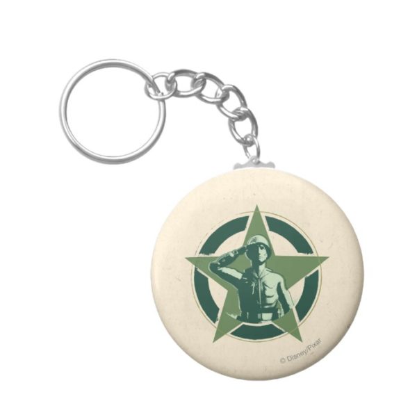 Army Sarge Salutes Keychain