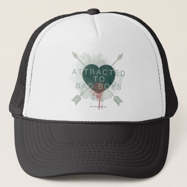 Arrow | "Attracted To Bad Boys" Pierced Heart Trucker Hat