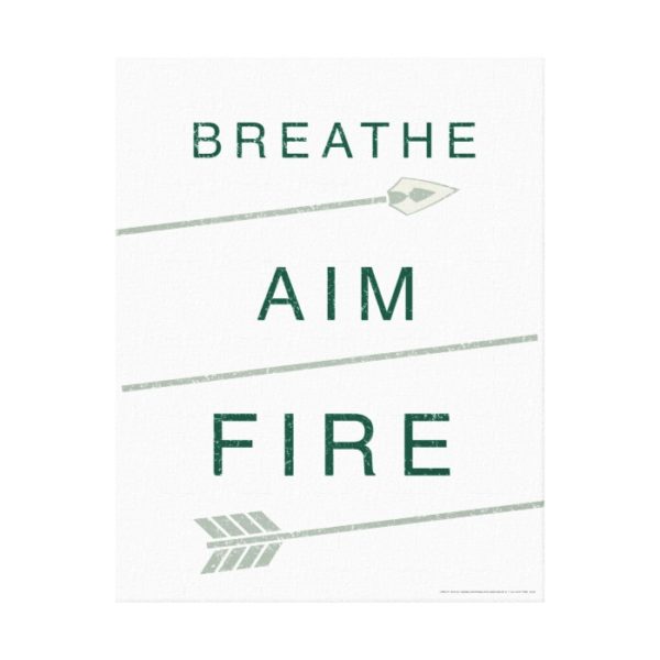 Arrow | Breathe Aim Fire Canvas Print