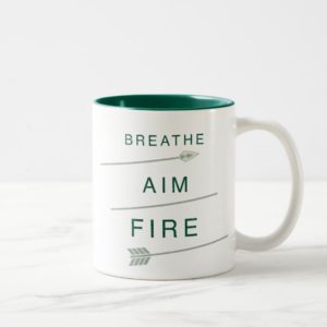 Arrow | Breathe Aim Fire Two-Tone Coffee Mug
