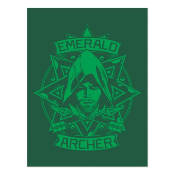 Arrow | Emerald Archer Graphic Postcard