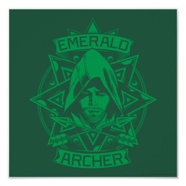 Arrow | Emerald Archer Graphic Poster