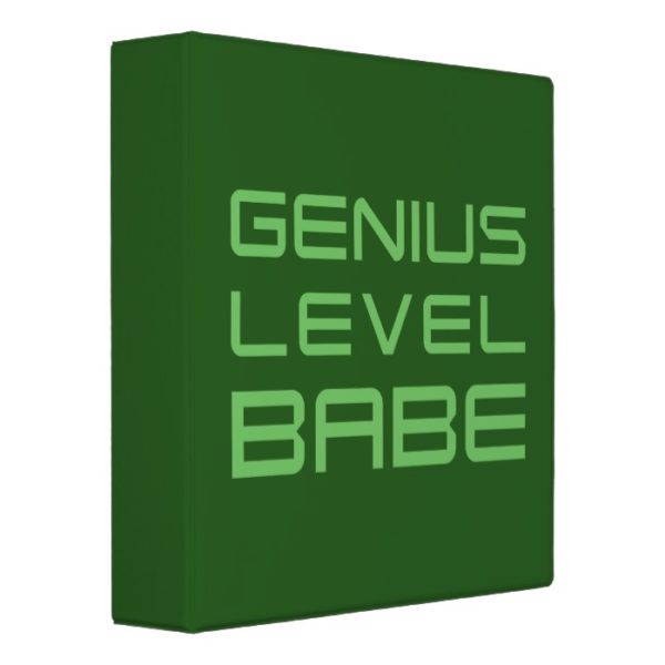 Arrow | Genius Level Babe 3 Ring Binder