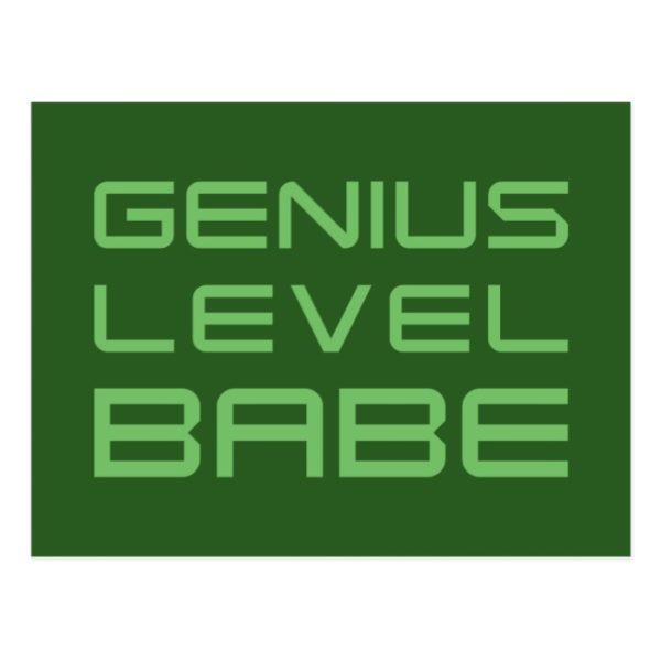 Arrow | Genius Level Babe Postcard