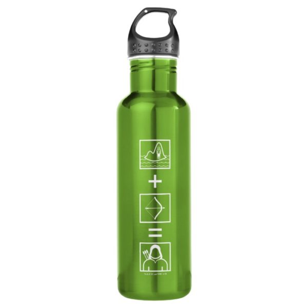 Arrow | Green Arrow Equation Stainless Steel Water Bottle