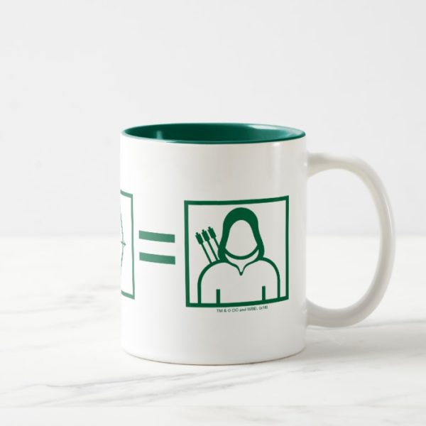 Arrow | Green Arrow Equation Two-Tone Coffee Mug