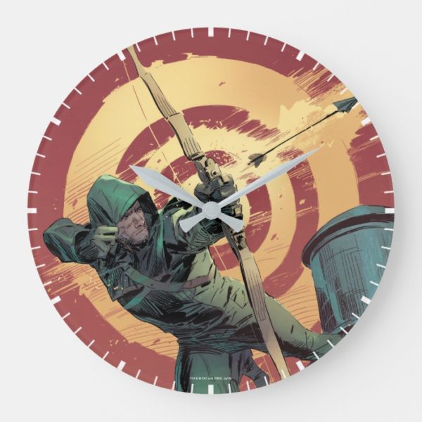Arrow | Green Arrow Fires From Rooftop Large Clock