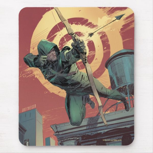 Arrow | Green Arrow Fires From Rooftop Mouse Pad
