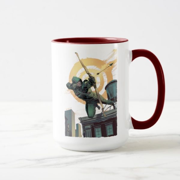 Arrow | Green Arrow Fires From Rooftop Mug