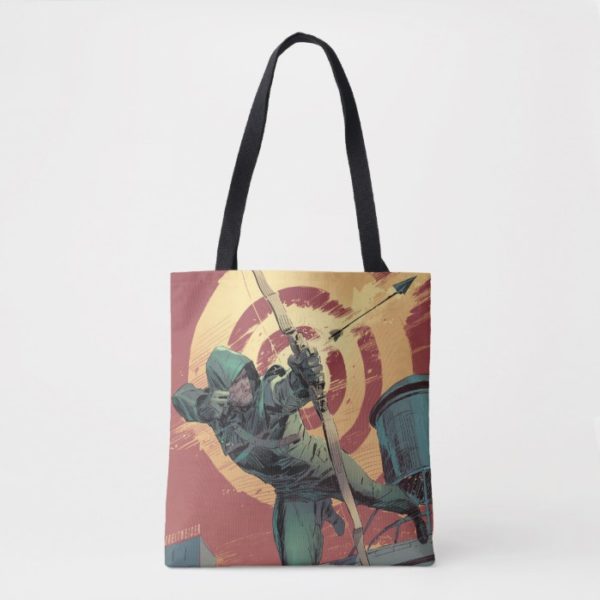 Arrow | Green Arrow Fires From Rooftop Tote Bag