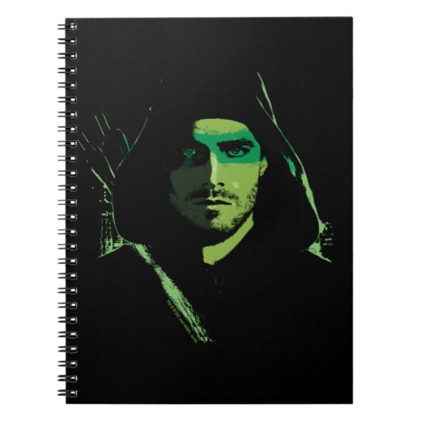 Arrow | Green Arrow Green Stylized Cutout Notebook