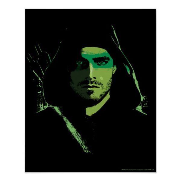 Arrow | Green Arrow Green Stylized Cutout Poster