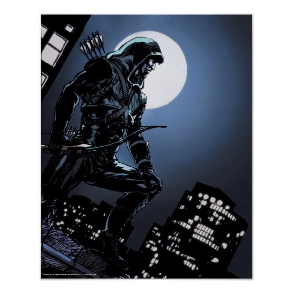 Arrow | Green Arrow In Moonlight Poster