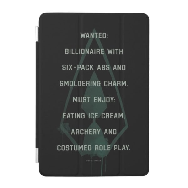 Arrow | Green Arrow Parody Wanted Post iPad Mini Cover