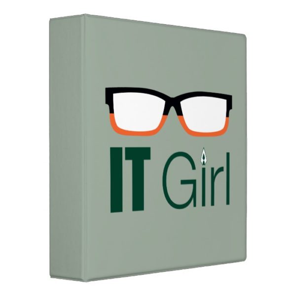 Arrow | IT Girl Glasses Graphic 3 Ring Binder