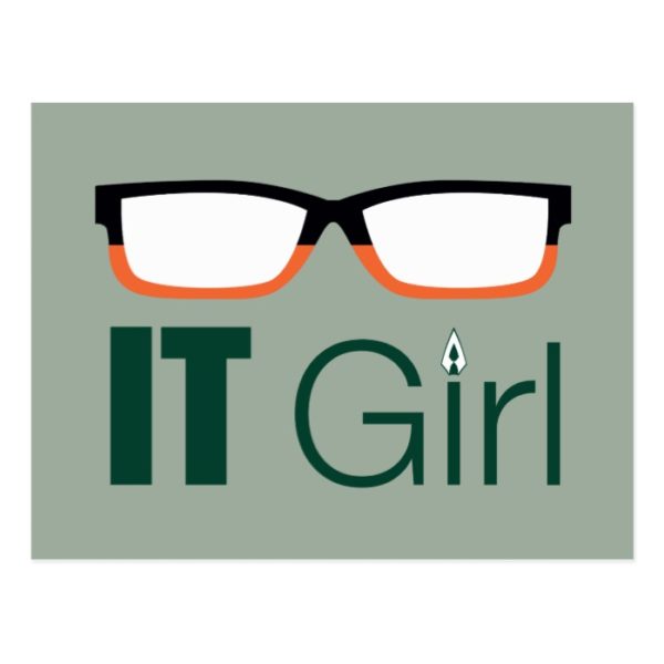 Arrow | IT Girl Glasses Graphic Postcard