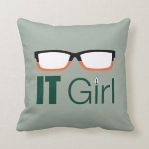 Arrow | IT Girl Glasses Graphic Throw Pillow