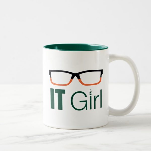 Arrow | IT Girl Glasses Graphic Two-Tone Coffee Mug