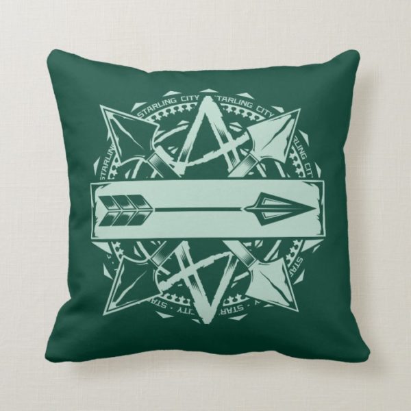 Arrow | Starling City Arrow Badge Throw Pillow