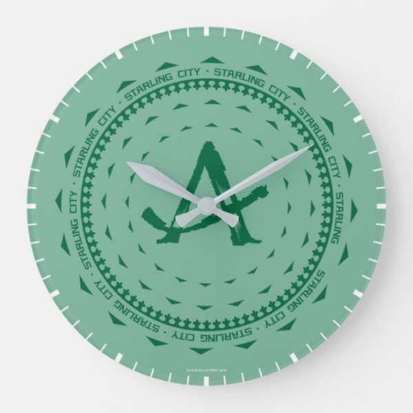 Arrow | Starling City Arrow Logo Large Clock