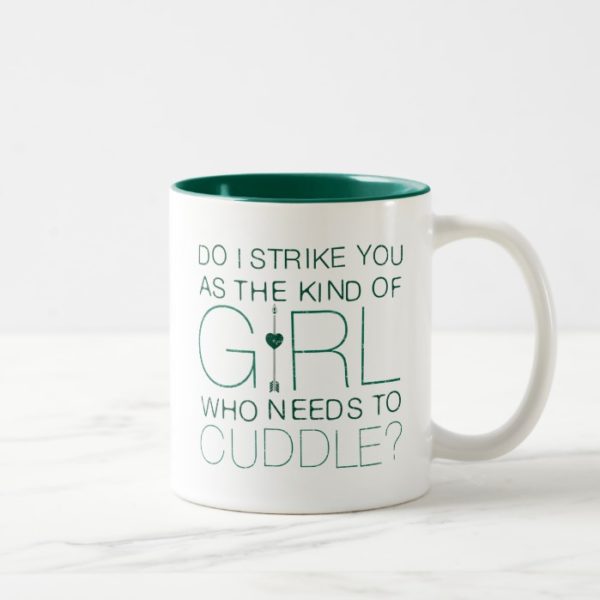 Arrow | The Kind Of Girl Who Needs To Cuddle? Two-Tone Coffee Mug