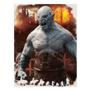 Azog & Orcs Silhouette Graphic Postcard