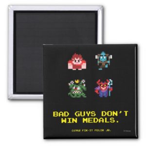 Bad Guys Don't Win Medals Magnet