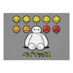 Baymax Emojicons Poster