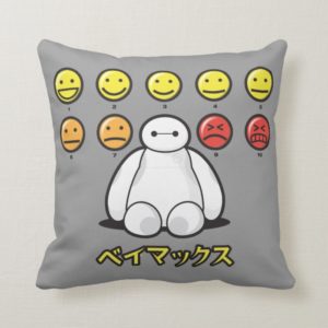 Baymax Emojicons Throw Pillow