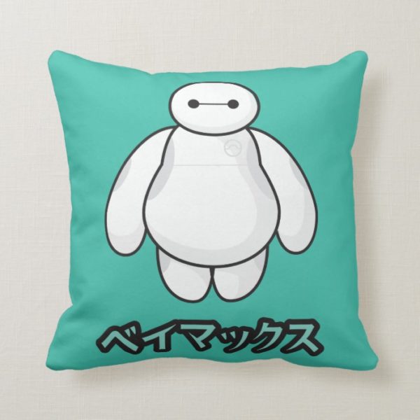 Baymax Green Graphic Throw Pillow