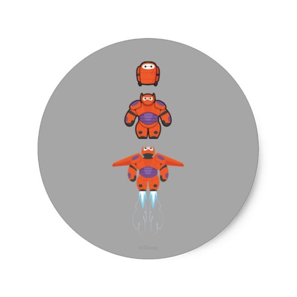 Baymax Orange Super Suit Classic Round Sticker