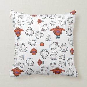 Baymax Suit Pattern Throw Pillow