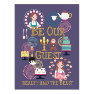 Beauty And The Beast | Be Our Guest Postcard