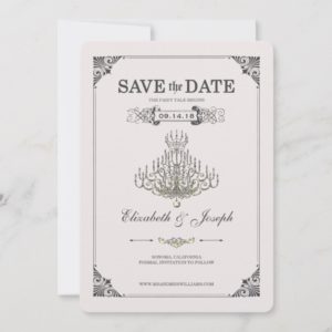 Beauty and the Beast | Chandelier - Save the Date