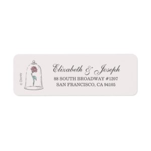 Beauty and the Beast | Enchanted Rose Wedding Label