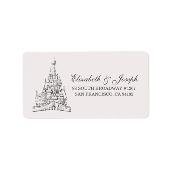 Beauty and the Beast | Fairy Tale Castle Wedding Label