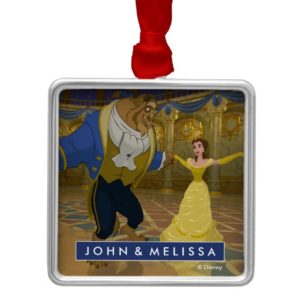 Beauty & The Beast | Dancing in the Ballroom Metal Ornament