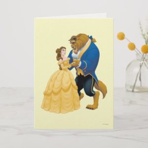 Belle and Beast Dancing Card