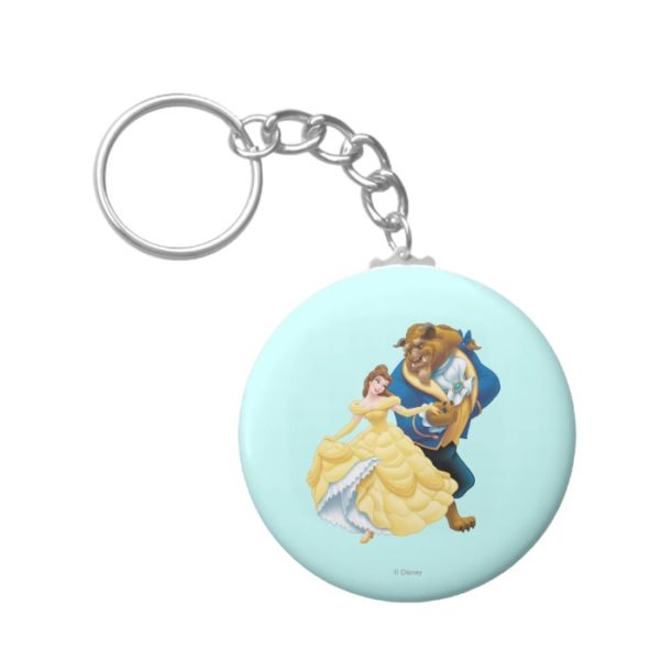 Belle and Beast Keychain