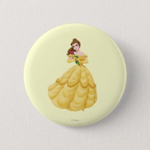 Belle Holding Rose Button