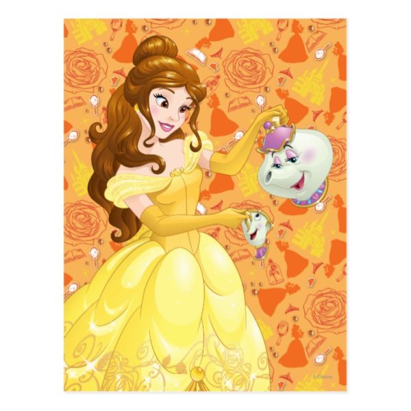 Belle with Mrs. Potts and Chip Postcard