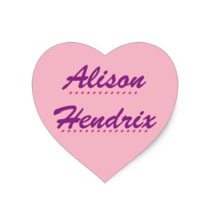 Black Orphan Alison Heart Sticker